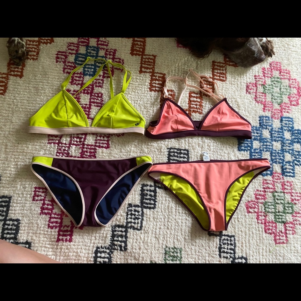 Lululemon Surf to Sand Triangle Bikinis 6/8